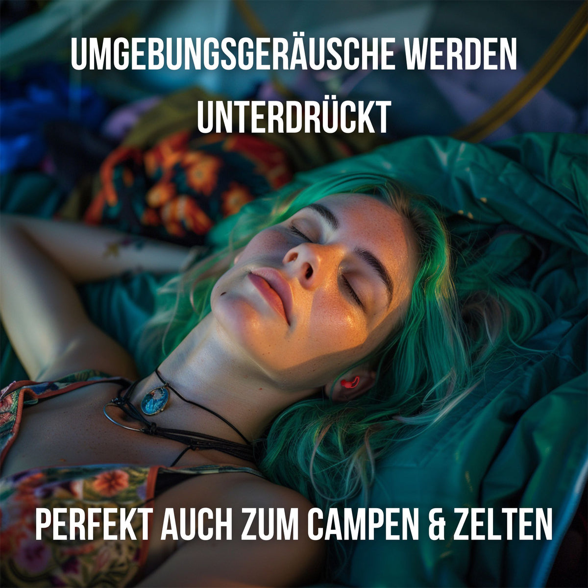 OHRSTÖPSEL "Schlafmütze" SCHLAFGEHÖRSCHUTZ GEGEN SCHNARCHEN ZUM SCHLAFEN IN SEITENLAGE | 28DB SNR ideal fürs Campen und Zelten