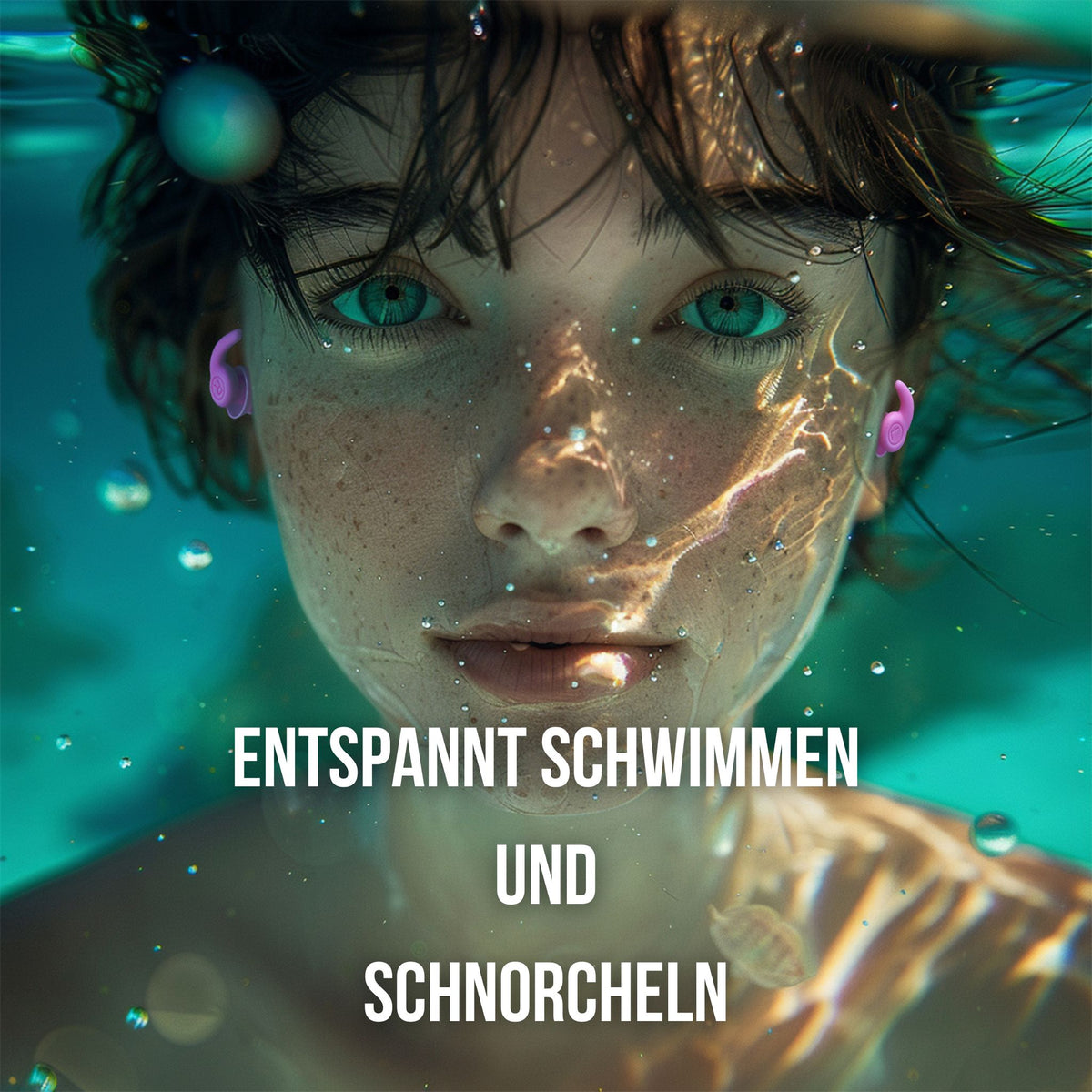 OHRSTÖPSEL "Spreesurferin" | SCHWIMMEN, SCHNORCHELN, TAUCHEN, WASSERSPORT, DUSCHEN, BADEN für komfortablen Nässeschutz