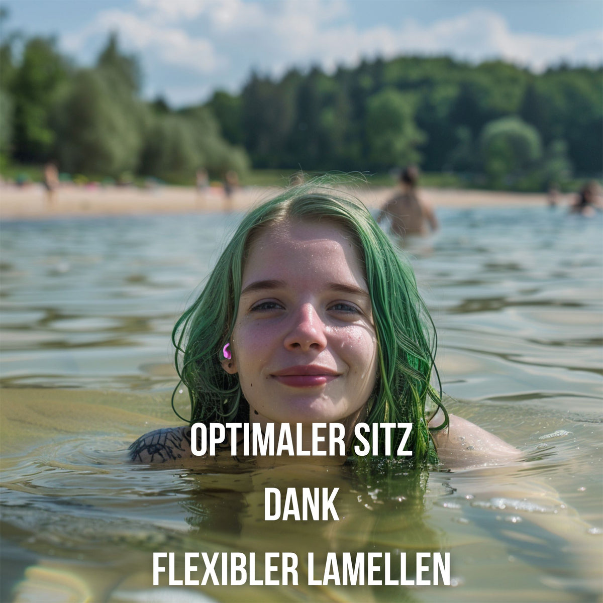 OHRSTÖPSEL "Spreesurferin" | SCHWIMMEN, SCHNORCHELN, TAUCHEN, WASSERSPORT, DUSCHEN, BADEN mit flexiblem Sitz für optimalen Schutz im Wasser