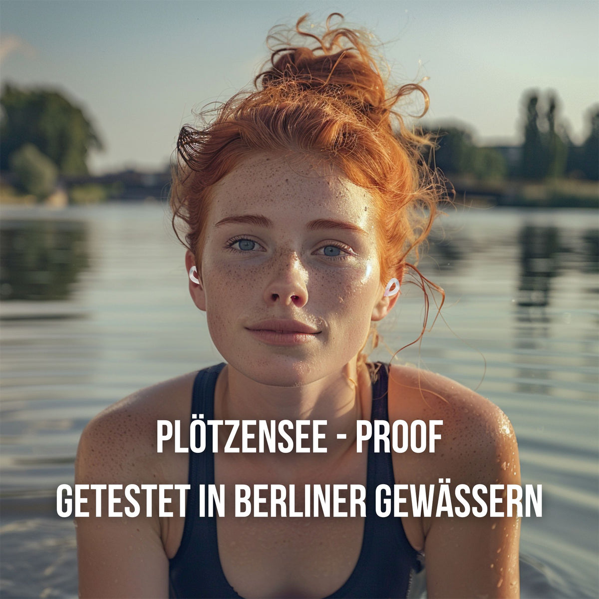 OHRSTÖPSEL "Dreilinden" | SCHWIMMEN, SCHNORCHELN, TAUCHEN, WASSERSPORT, DUSCHEN, BADEN mit wechselbaren Endstücken für optimalen Sitz