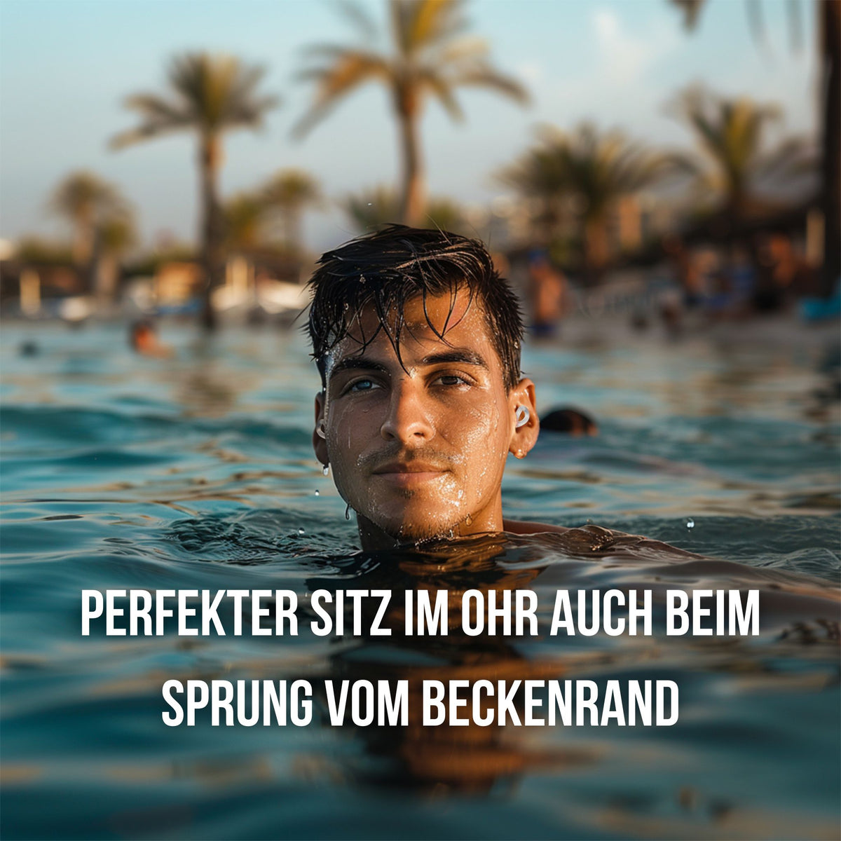 OHRSTÖPSEL "Dreilinden" | SCHWIMMEN, SCHNORCHELN, TAUCHEN mit wechselbaren Endstücken in S, M und L für sicheren Halt beim Wassersport