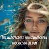OHRSTÖPSEL "Dreilinden" | SCHWIMMEN, SCHNORCHELN, TAUCHEN, WASSERSPORT, DUSCHEN, BADEN mit wechselbaren Endstücken in S, M und L für sicheren Halt