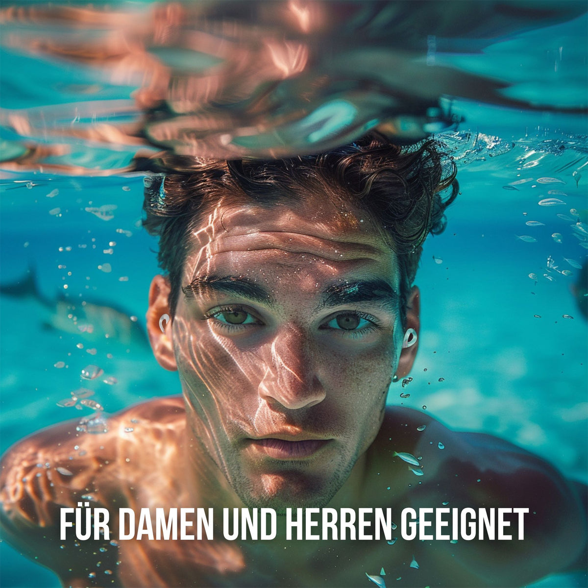OHRSTÖPSEL "Dreilinden" | SCHWIMMEN, SCHNORCHELN, TAUCHEN, WASSERSPORT, DUSCHEN, BADEN | für Damen und Herren geeignet mit wechselbaren Endstücken