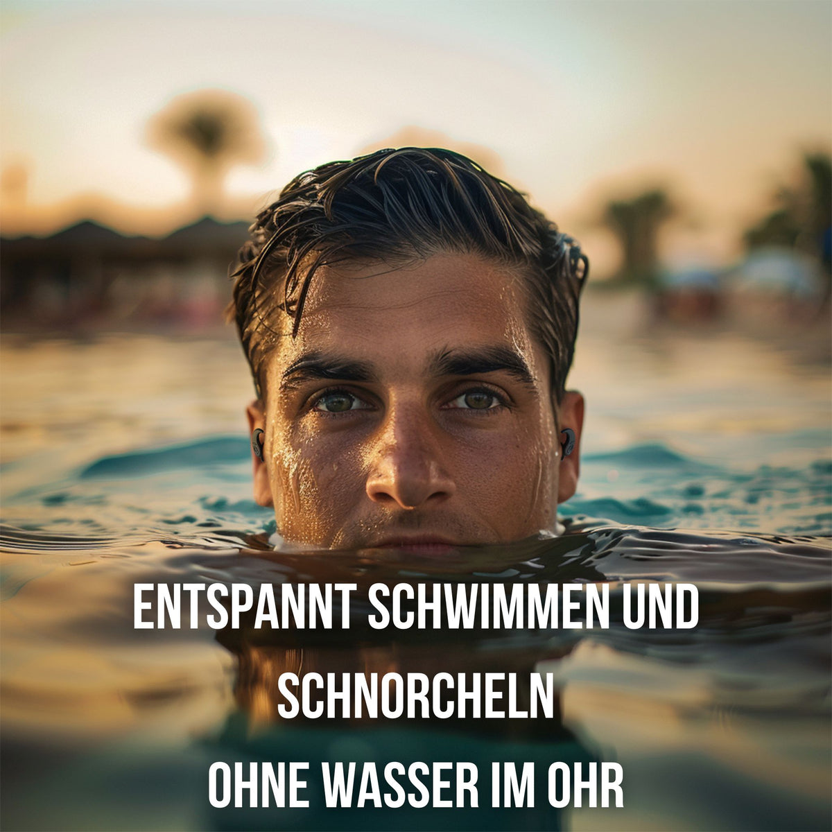 Schwimmohrstöpsel "Schwanenwerder" | Ohrstöpsel zum SCHWIMMEN, SCHNORCHELN, TAUCHEN schützen zuverlässig vor Wasser im Ohr