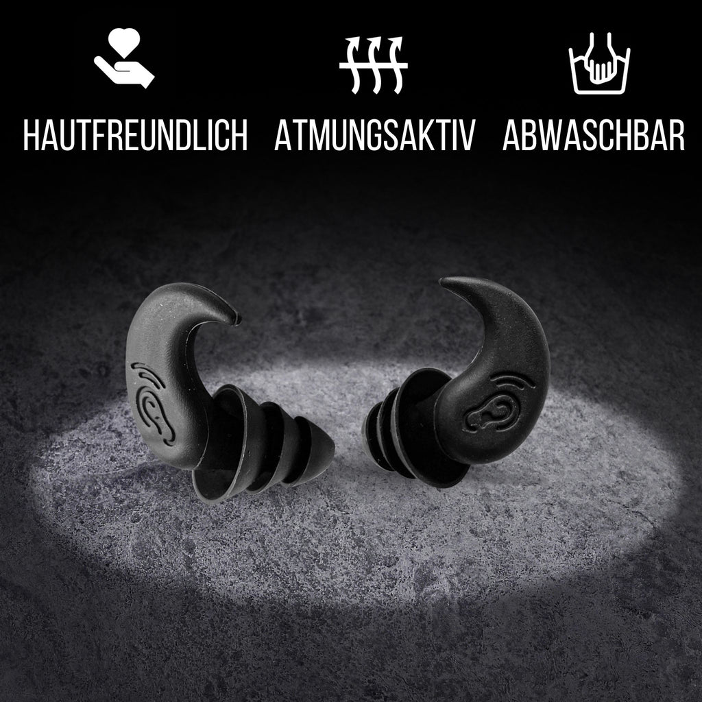 NACHFÜLLPACK - 1 Paar "Schwanenwerder" Ohrstöpsel zum Schwimmen hautfreundlich, atmungsaktiv und abwaschbar ohne Aufbewahrungsbehälter