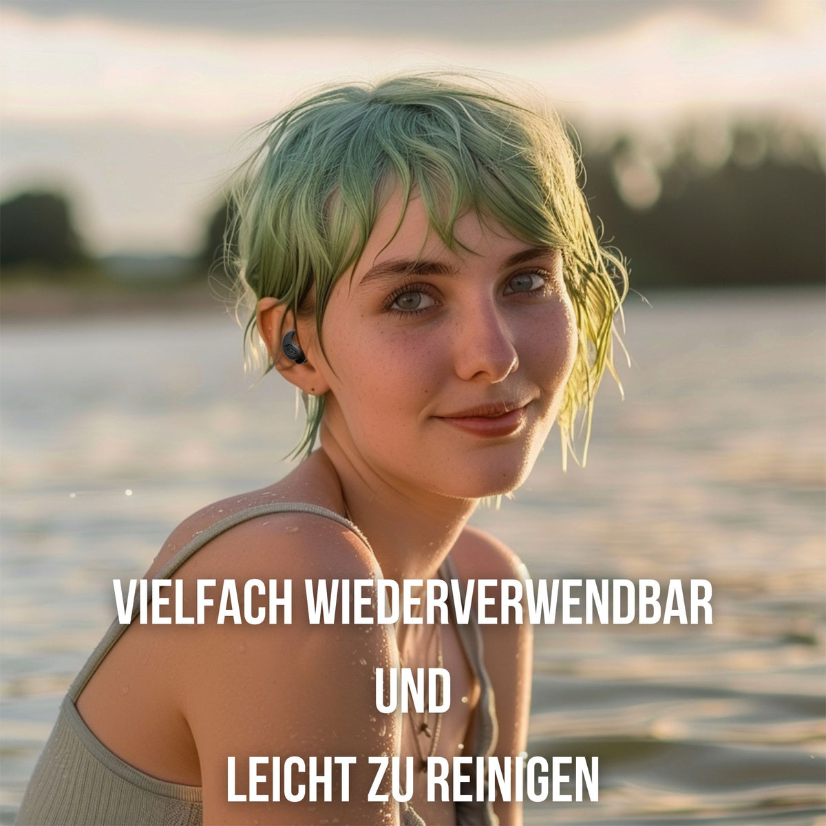 Schwimmohrstöpsel "Schwanenwerder" | Ohrstöpsel zum SCHWIMMEN, SCHNORCHELN, TAUCHEN, WASSERSPORT, DUSCHEN, BADEN, mehrfach verwendbar und leicht zu reinigen