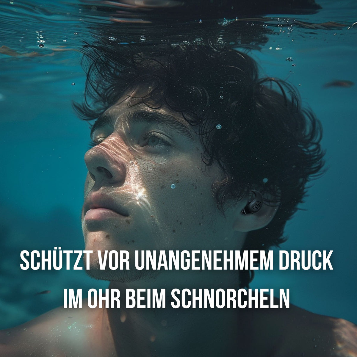 Schwimmohrstöpsel "Schwanenwerder" | Ohrstöpsel zum SCHWIMMEN, SCHNORCHELN, TAUCHEN, WASSERSPORT, DUSCHEN, BADEN schützen das Ohr vor Druck und Wasser