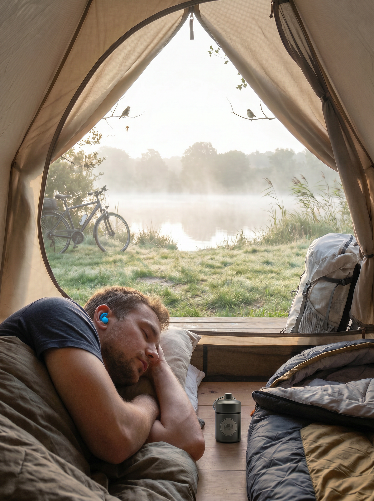 Ohrstöpsel Camping & Zelt "Müggelsee" – 25 dB | Berlin Ear Guard®