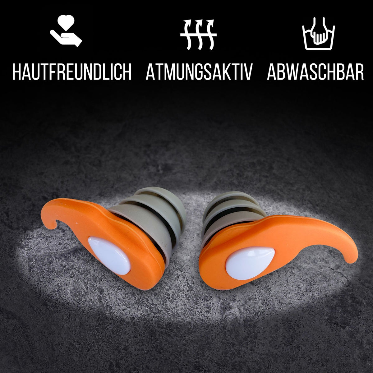 NACHFÜLLPACK - 1 Paar "Radartüte" Ohrstöpsel | 29db SNR, hautfreundlich, atmungsaktiv und abwaschbar für Seitenschläfer