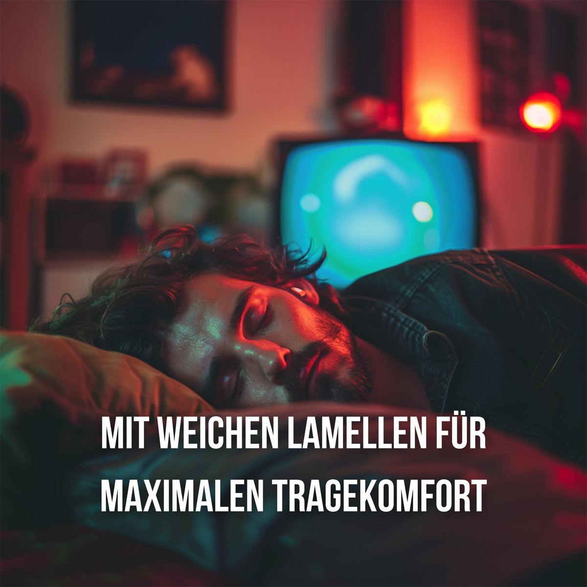 OHRSTÖPSEL "Radartüte" SCHLAFGEHÖRSCHUTZ GEGEN SCHNARCHEN ZUM SCHLAFEN IN SEITENLAGE mit weichen Lamellen für Komfort