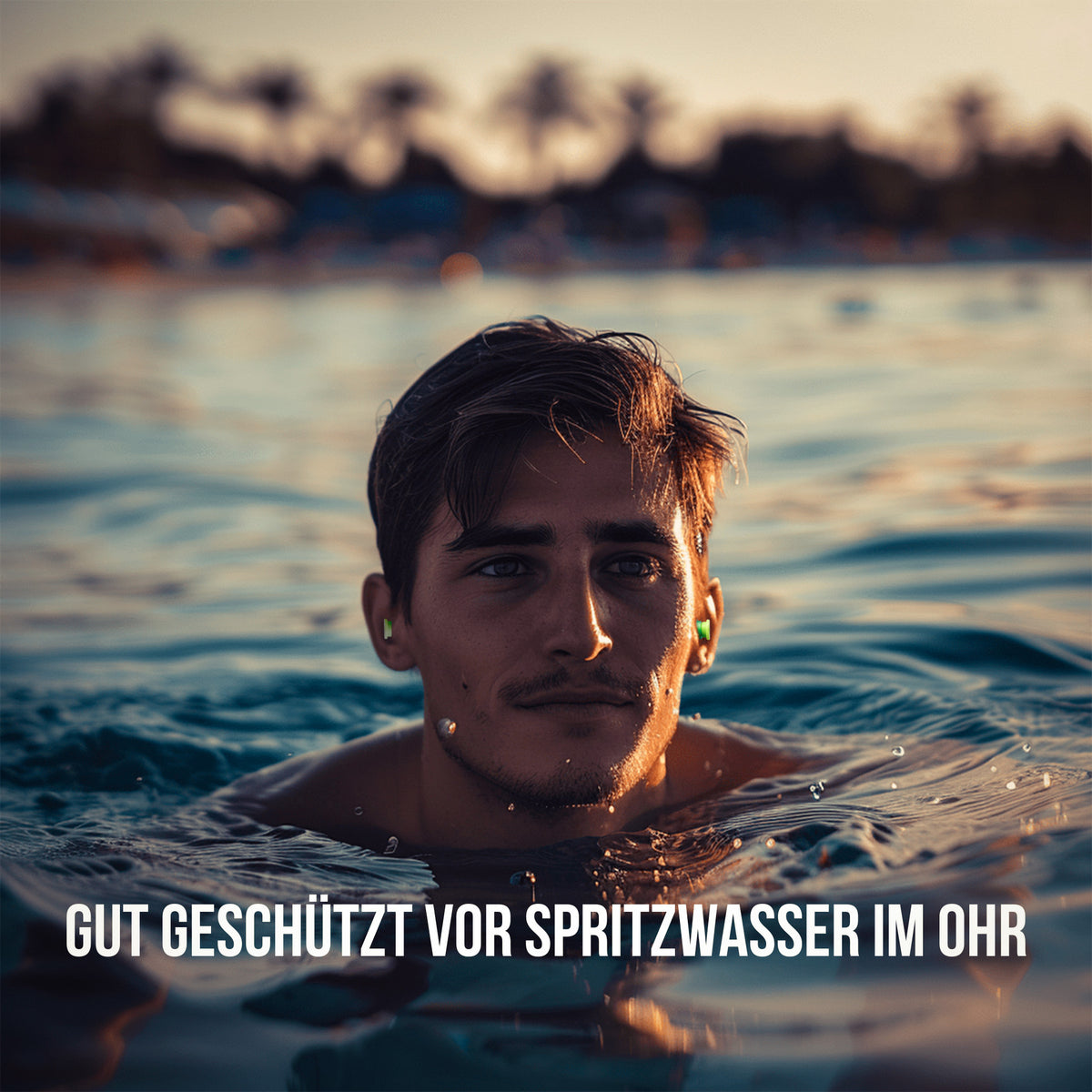 OHRSTÖPSEL "Havelhecht" | SCHWIMMEN, SCHNORCHELN, TAUCHEN, WASSERSPORT, DUSCHEN, BADEN | sicherer Schutz vor Wasser im Ohr