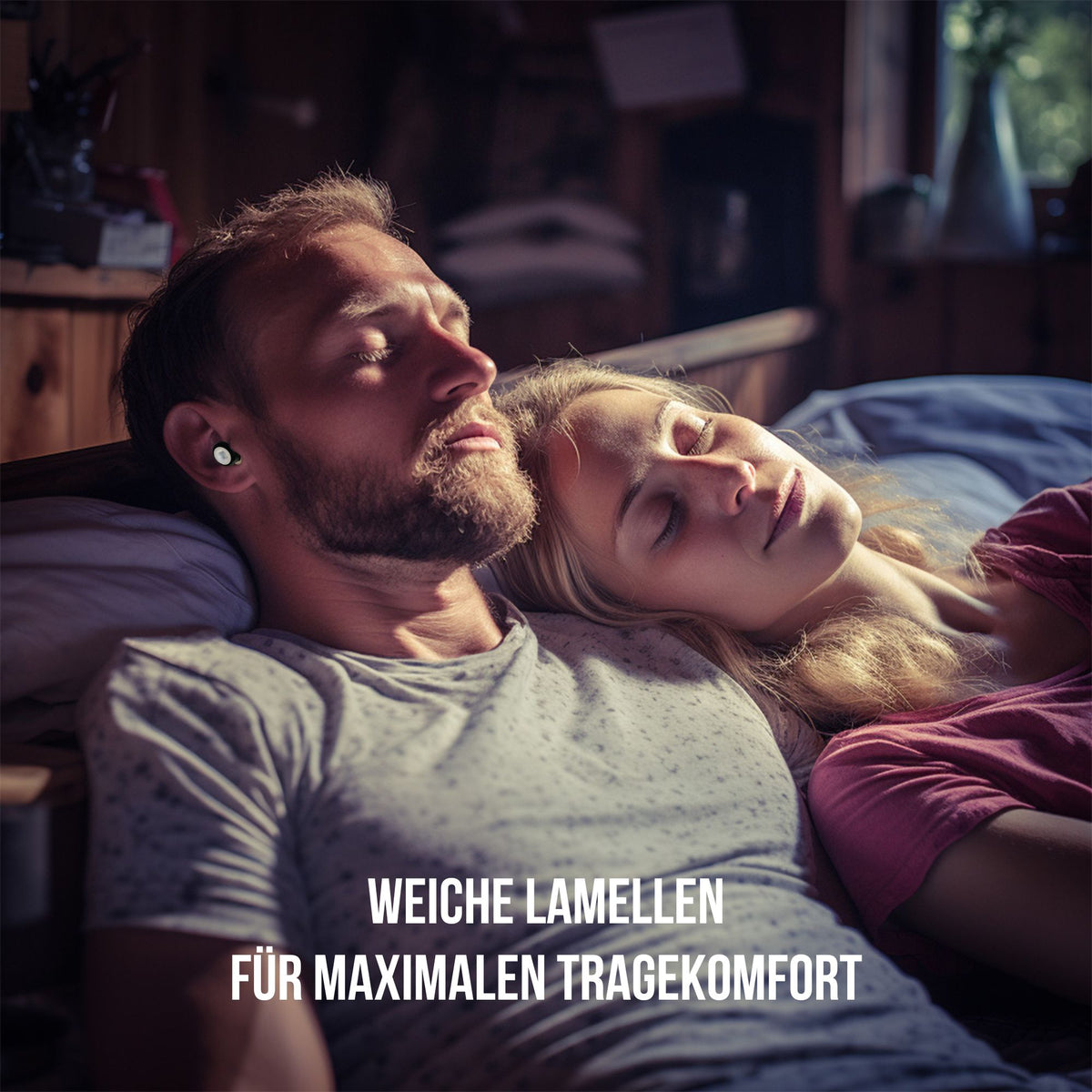 OHRSTÖPSEL "Doppeldecker" | wechselbare Endstücke 2 x S + 2 x L | komfortabler Schlafgehörschutz gegen Schnarchen und Lärm