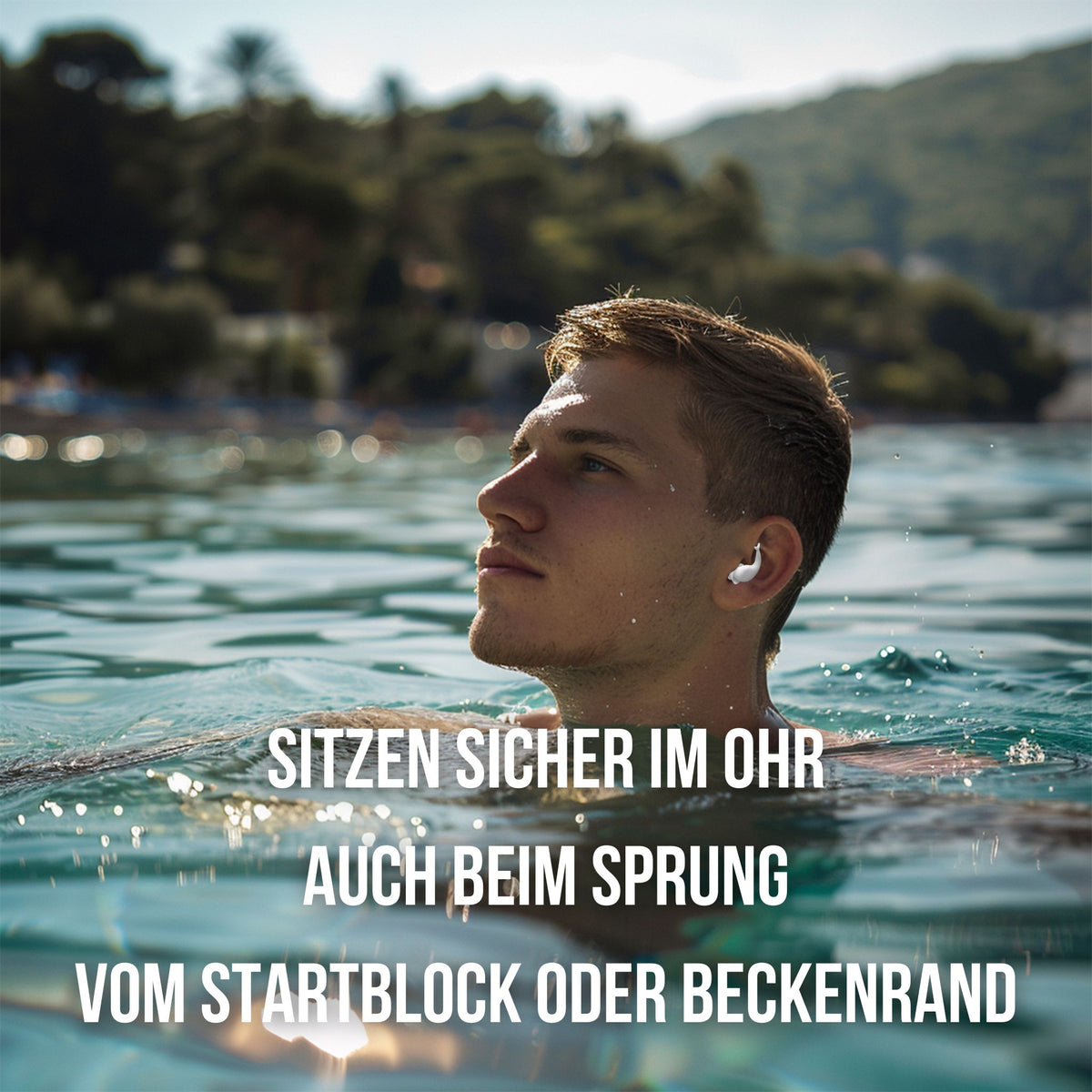OHRSTÖPSEL "Rummelsburger Bucht" | SCHWIMMEN, SCHNORCHELN, TAUCHEN bieten festen Sitz auch beim Sprung ins Wasser