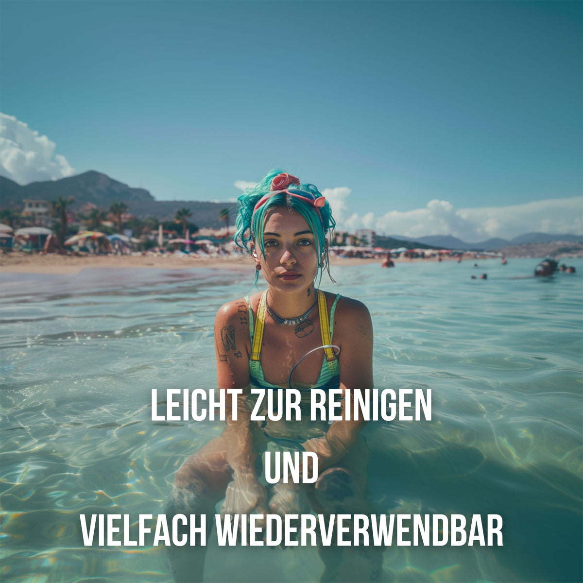 OHRSTÖPSEL "Rummelsburger Bucht" | SCHWIMMEN, SCHNORCHELN, TAUCHEN, WASSERSPORT, DUSCHEN, BADEN leicht zu reinigen und wiederverwendbar