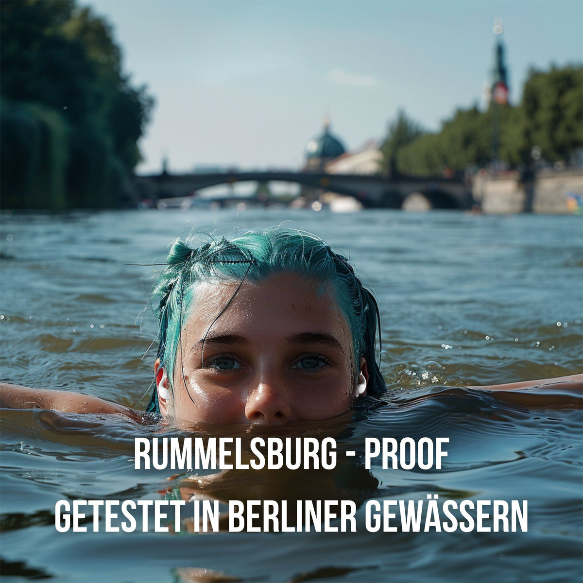 OHRSTÖPSEL "Rummelsburger Bucht" | SCHWIMMEN, SCHNORCHELN, TAUCHEN, WASSERSPORT, DUSCHEN, BADEN – getestet in Berliner Gewässern