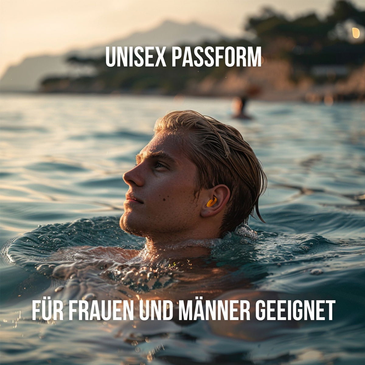 OHRSTÖPSEL "Wasserstrudel" | SCHWIMMEN, SCHNORCHELN, TAUCHEN, WASSERSPORT, DUSCHEN, BADEN | Unisex Passform für Frauen und Männer