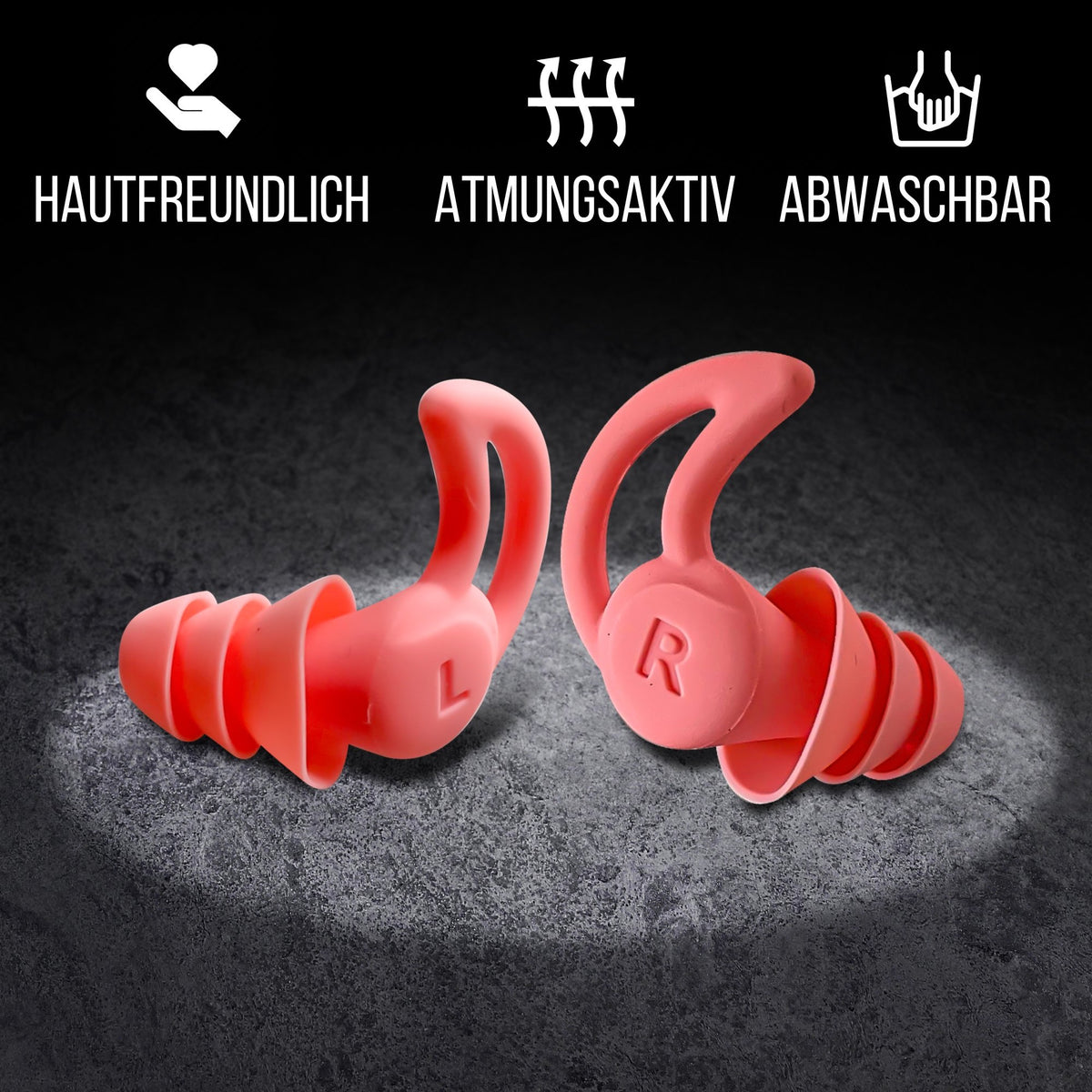 NACHFÜLLPACK - 1 Paar SEITENSCHLÄFER Ohrstöpsel | 30db SNR | (ohne Aufbewahrungsbehälter) in Hautfreundlich und atmungsaktivem Design
