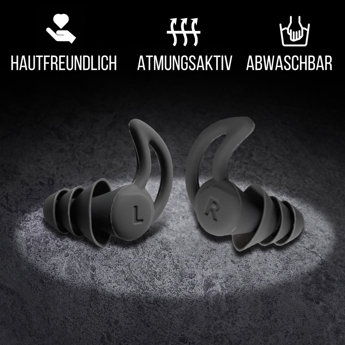 NACHFÜLLPACK - 1 Paar SEITENSCHLÄFER Ohrstöpsel | 30db SNR | (ohne Aufbewahrungsbehälter) atmungsaktive, hautfreundliche Ohrstöpsel zum Schlafen