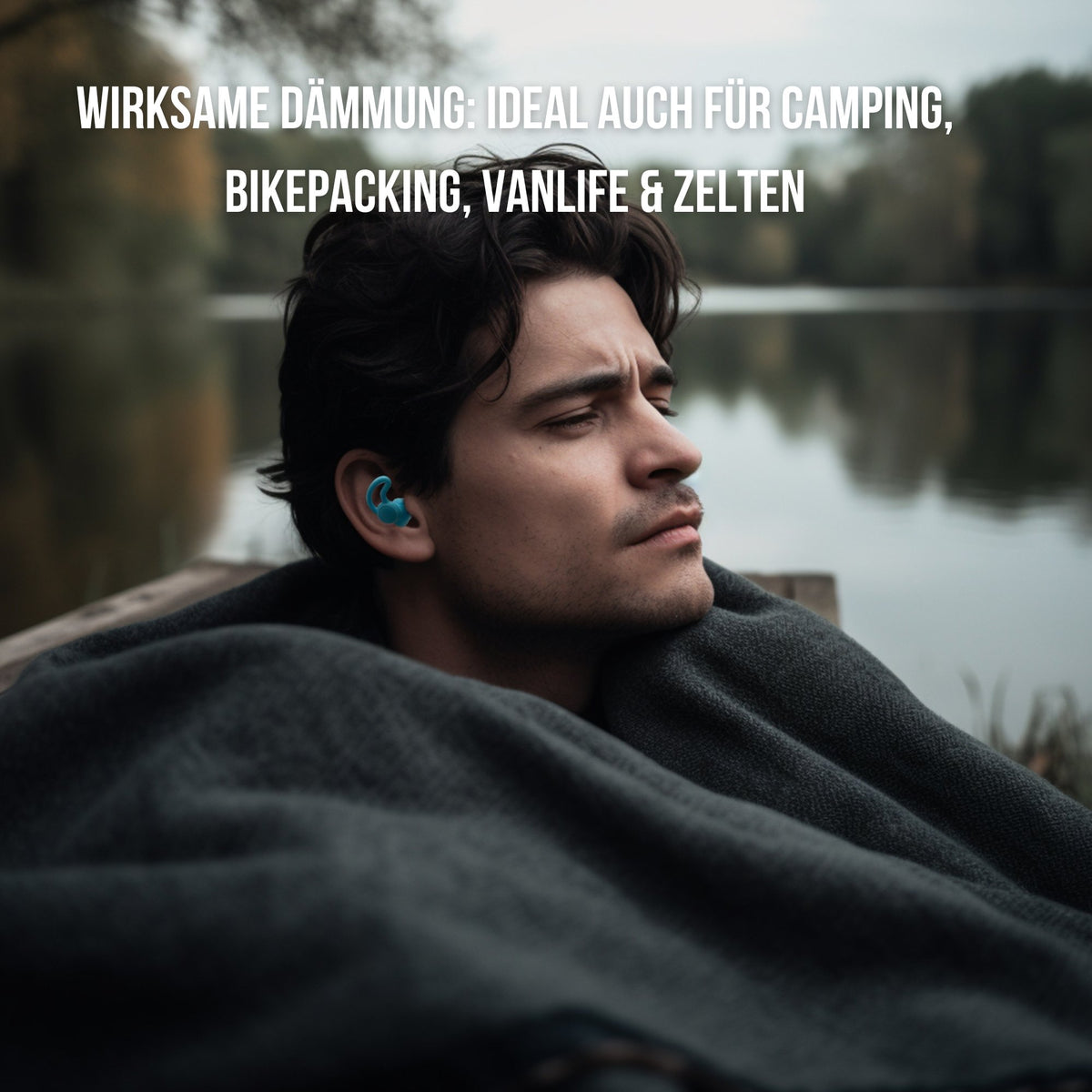 OHRSTÖPSEL "Müggelsee" SCHLAFGEHÖRSCHUTZ GEGEN SCHNARCHEN für Seitenschläfer | 25DB SNR - BERLIN EAR GUARD® OHRSTÖPSEL SHOP