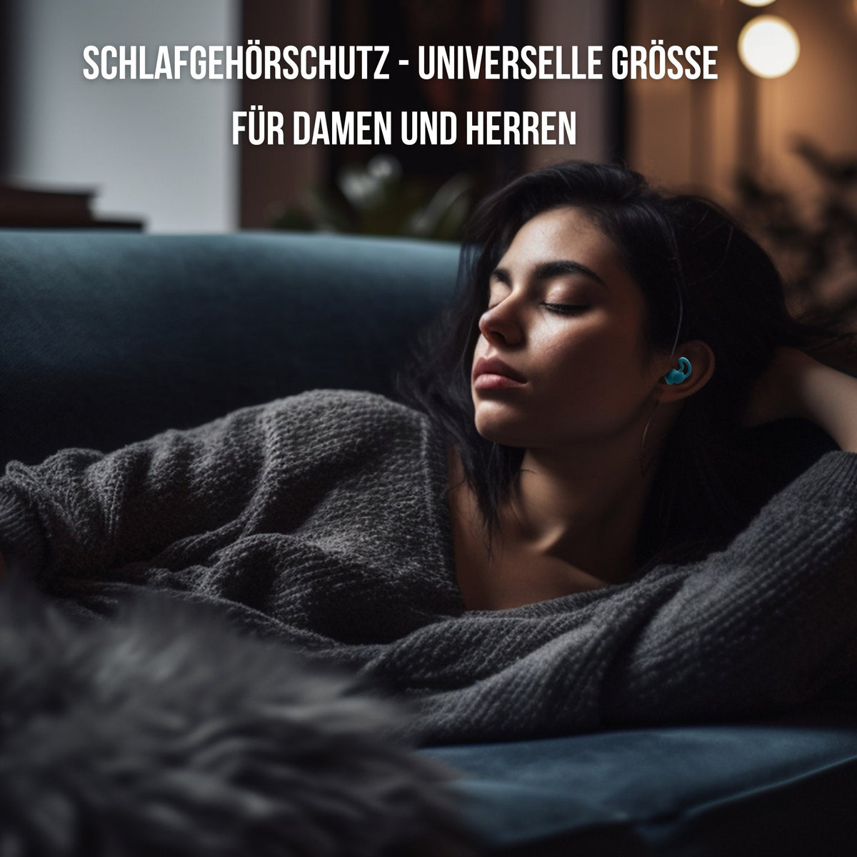 OHRSTÖPSEL "Müggelsee" SCHLAFGEHÖRSCHUTZ GEGEN SCHNARCHEN für Seitenschläfer | 25DB SNR - BERLIN EAR GUARD® OHRSTÖPSEL SHOP