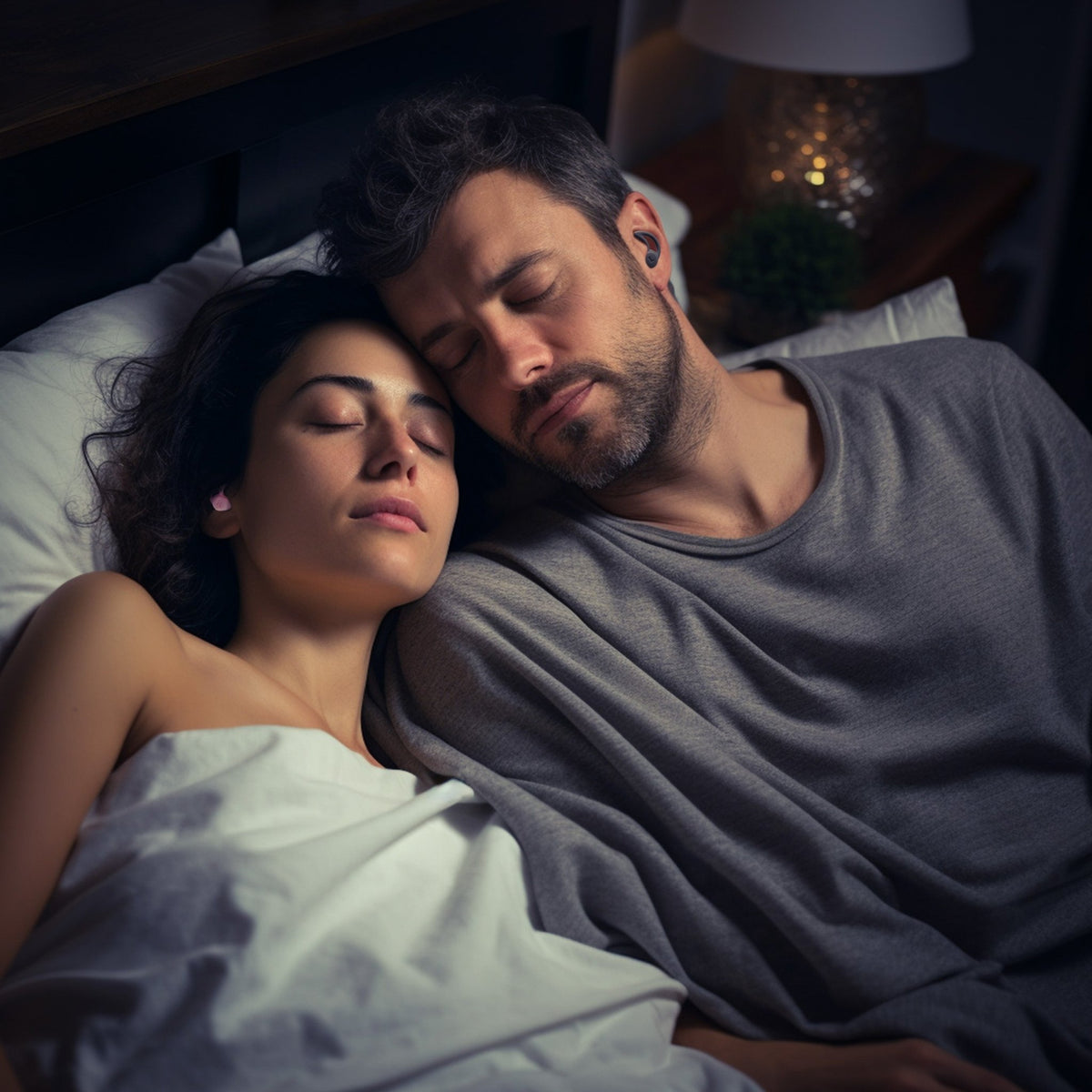 Seitenschläfer Ohrstöpsel | 10 + 1 Set | Ohrstöpsel Schlafen / gegen Schnarchen | wiederverwendbar für ruhigen Schlaf in Seitenlage