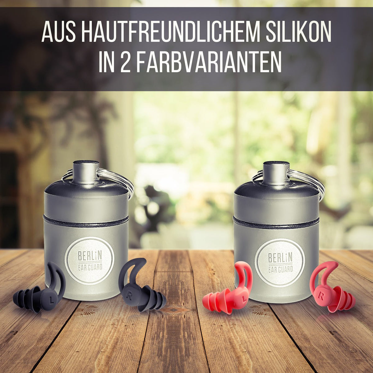 OHRSTÖPSEL "SEITENSCHLÄFER" SCHLAFGEHÖRSCHUTZ GEGEN SCHNARCHEN ZUM SCHLAFEN IN SEITENLAGE | 30DB SNR in zwei Farben aus hautfreundlichem Silikon